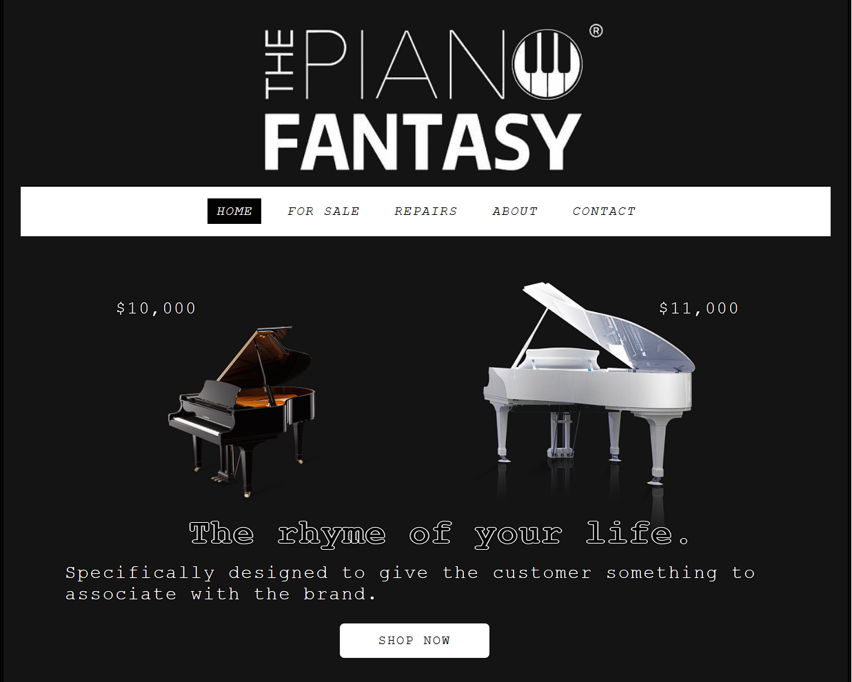 Keyboard-Store Webpage